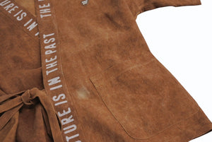 Very Good Condition HUMAN MADE Human Made 24SS HM Samue Happy Brown Persimmon Shibu Dyed Japanese Clothes HM27SH030 Logo Size M Used 4b004049