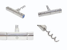 Load image into Gallery viewer, 新品未使用 PATEK PHILIPPE パテックフィリップ コルク抜き ワインオープナー ステンレスルチース シルバー ブルー 中古 4b004058