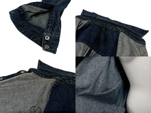 画像をギャラリービューアに読み込む, CHROMEHEARTS クロムハーツ LOOSEENDS LS ルーズエンド デニムクロスパッチクロスボールボタンデニム長袖シャツ サイズXL 美品 中古 4b004059