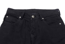 画像をギャラリービューアに読み込む, 極美品 CHROME HEARTS クロムハーツ フレアニーステッチデニムパンツ 255536 コットン シルバー925 サイズ26 ブラック 中古 4b004067