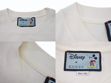 画像をギャラリービューアに読み込む, GUCCI × DISNEY グッチ ディズニー 20AW ミッキーマウス 半袖Ｔシャツ クリーム コットン プリント サイズS 565806 美品 中古 4b004072