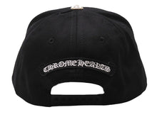 画像をギャラリービューアに読み込む, 新品未使用 CHROME HEARTS クロムハーツ トラッカーキャップ ONE SIZE CHクロス刺繍 クロスボールボタン ブラック 中古 4b004082