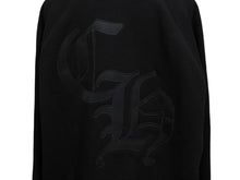 画像をギャラリービューアに読み込む, 新品同様 CHROME HEARTS クロムハーツ セメタリークロスパッチ ラグラン スウェットシャツ サイズL ブラック シルバー925 中古 4b004083