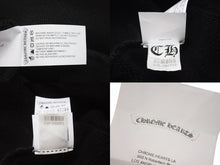画像をギャラリービューアに読み込む, 新品同様 CHROME HEARTS クロムハーツ セメタリークロスパッチ ラグランフーディー パーカー サイズL ブラック シルバー925 中古 4b004084