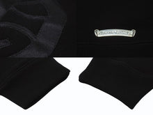 画像をギャラリービューアに読み込む, 新品同様 CHROME HEARTS クロムハーツ セメタリークロスパッチ ラグランフーディー パーカー サイズL ブラック シルバー925 中古 4b004084