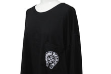 画像をギャラリービューアに読み込む, 新品同様 CHROME HEARTS クロムハーツ ラスベガス限定 ホースシュー ロゴ ロンT 長袖Tシャツ ブラック ホワイト サイズXXL 中古 4b004085