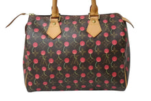 Load image into Gallery viewer, 極美品 LOUIS VUITTON ルイヴィトン スピーディ25 ハンドバッグ M95009 モノグラム チェリー ブラウン 村上隆 中古 4b004087