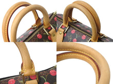 Load image into Gallery viewer, 極美品 LOUIS VUITTON ルイヴィトン スピーディ25 ハンドバッグ M95009 モノグラム チェリー ブラウン 村上隆 中古 4b004087