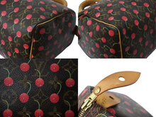 Load image into Gallery viewer, 極美品 LOUIS VUITTON ルイヴィトン スピーディ25 ハンドバッグ M95009 モノグラム チェリー ブラウン 村上隆 中古 4b004087