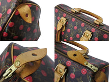 Load image into Gallery viewer, LOUIS VUITTON ルイヴィトン スピーディ25 ハンドバッグ M95009 モノグラム チェリー ブラウン 村上隆 美品 中古 4b004089