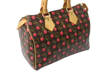 Load image into Gallery viewer, LOUIS VUITTON ルイヴィトン スピーディ25 ハンドバッグ M95009 モノグラム チェリー ブラウン 村上隆 美品 中古 4b004089