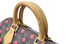 Load image into Gallery viewer, LOUIS VUITTON ルイヴィトン スピーディ25 ハンドバッグ M95009 モノグラム チェリー ブラウン 村上隆 美品 中古 4b004089