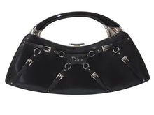 画像をギャラリービューアに読み込む, CHRISTIAN DIOR クリスチャンディオール ハンドバッグ ボンテージ ヴィンテージ 11-MA-0063 ブラック シルバー金具 美品 中古 4b004090