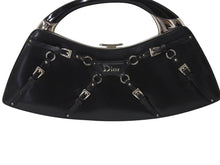 画像をギャラリービューアに読み込む, CHRISTIAN DIOR クリスチャンディオール ハンドバッグ ボンテージ ヴィンテージ 11-MA-0063 ブラック シルバー金具 美品 中古 4b004090