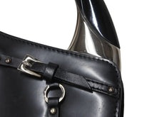 画像をギャラリービューアに読み込む, CHRISTIAN DIOR クリスチャンディオール ハンドバッグ ボンテージ ヴィンテージ 11-MA-0063 ブラック シルバー金具 美品 中古 4b004090