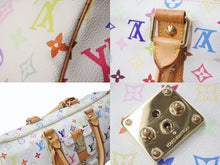 画像をギャラリービューアに読み込む, LOUIS VUITTON ルイヴィトン キーポル45 ボストンバッグ M92641 モノグラム マルチカラー ホワイト 村上隆 美品 中古 4b004093