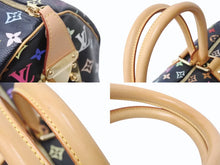 画像をギャラリービューアに読み込む, 極美品 LOUIS VUITTON ルイヴィトン キーポル 45 ボストンバッグ M92640 モノグラム マルチカラー ブラック 村上隆 中古 4b004097