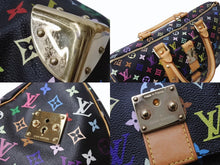 画像をギャラリービューアに読み込む, 極美品 LOUIS VUITTON ルイヴィトン キーポル 45 ボストンバッグ M92640 モノグラム マルチカラー ブラック 村上隆 中古 4b004097