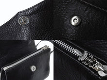 画像をギャラリービューアに読み込む, 極美品 CHROME HEARTS クロムハーツ ドッグアダムス BSフレア 2WAYバッグ ダガージップ レザー シルバ−925 ブラック 中古 4b004099