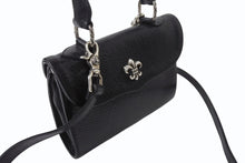 画像をギャラリービューアに読み込む, 極美品 CHROME HEARTS クロムハーツ ドッグアダムス BSフレア 2WAYバッグ ダガージップ レザー シルバ−925 ブラック 中古 4b004099