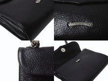 画像をギャラリービューアに読み込む, 極美品 CHROME HEARTS クロムハーツ ドッグアダムス BSフレア 2WAYバッグ ダガージップ レザー シルバ−925 ブラック 中古 4b004099