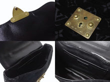 Load image into Gallery viewer, LOUIS VUITTON ルイヴィトン ブルール アーヴァイン ハンドバッグ M92733 ベルベット エキゾチックレザー ブラック ゴールド金具 美品 中古 4b004100