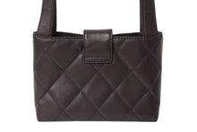 Load image into Gallery viewer, CHANEL シャネル ハンドバッグ 6番台 ラムスキン ココマーク キルティング ブラウン ヴィンテージ シルバー金具 美品 中古 4b004103