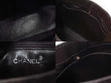 Load image into Gallery viewer, CHANEL シャネル ハンドバッグ 6番台 ラムスキン ココマーク キルティング ブラウン ヴィンテージ シルバー金具 美品 中古 4b004103