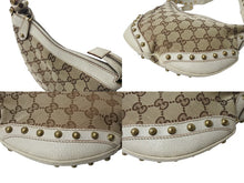 画像をギャラリービューアに読み込む, GUCCI グッチ シェリーライン ワンショルダーバッグ 144157 213317 GGキャンバス レザー ブラウン ベージュ 美品 中古 4b004106