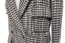 画像をギャラリービューアに読み込む, CHANEL シャネル ジャケット ココボタン ツイード 01A P18117V10417 レーヨン ウール ホワイト ブラウン サイズ40 美品 中古 4b004107