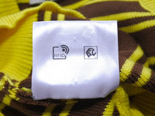 Load image into Gallery viewer, 極美品 MIUMIU ミュウミュウ ニット ベスト ロゴ ボーダー ウール イエロー ブラウン マルチカラー 中古 4b004108