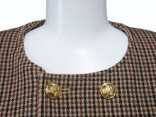 画像をギャラリービューアに読み込む, 極美品 CELINE セリーヌ チェルシージャケット 2V77R064V.28BZ コットン ナイロン ウール ブラウン ブラック ボルドー 中古 4b004110