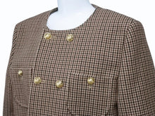 画像をギャラリービューアに読み込む, 極美品 CELINE セリーヌ チェルシージャケット 2V77R064V.28BZ コットン ナイロン ウール ブラウン ブラック ボルドー 中古 4b004110