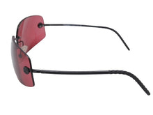 Load image into Gallery viewer, 極美品 CHANEL シャネル リムレス サングラス ココマーク 4035 イタリア製 メタル ワインレッド ブラック 63□16 中古 4b004111