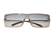 Load image into Gallery viewer, CHANEL シャネル サングラス ココマーク 5077-B イタリア製 メタル ラインストーン グレー シルバー金具 中古 美品 4b004112