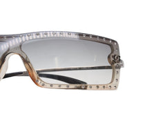 Load image into Gallery viewer, CHANEL シャネル サングラス ココマーク 5077-B イタリア製 メタル ラインストーン グレー シルバー金具 中古 美品 4b004112