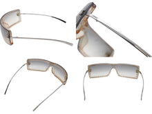 Load image into Gallery viewer, CHANEL シャネル サングラス ココマーク 5077-B イタリア製 メタル ラインストーン グレー シルバー金具 中古 美品 4b004112