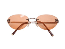 Load image into Gallery viewer, 極美品 CHANEL シャネル リムレス サングラス ココマーク 2000s メタル ブラウン ピンクゴールド金具 サイズ53□19 中古 4b004113