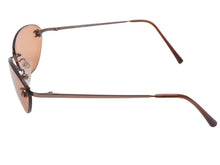 Load image into Gallery viewer, 極美品 CHANEL シャネル リムレス サングラス ココマーク 2000s メタル ブラウン ピンクゴールド金具 サイズ53□19 中古 4b004113