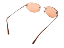 Load image into Gallery viewer, 極美品 CHANEL シャネル リムレス サングラス ココマーク 2000s メタル ブラウン ピンクゴールド金具 サイズ53□19 中古 4b004113