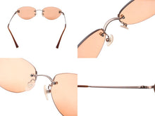 Load image into Gallery viewer, 極美品 CHANEL シャネル リムレス サングラス ココマーク 2000s メタル ブラウン ピンクゴールド金具 サイズ53□19 中古 4b004113