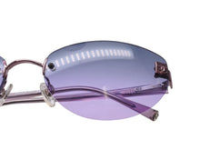 Load image into Gallery viewer, 極美品 CHANEL シャネル リムレス サングラス ココマーク グラデーション 4069 イタリア製 メタル パープル サイズ58□18 中古 4b004114