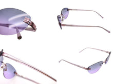 Load image into Gallery viewer, 極美品 CHANEL シャネル リムレス サングラス ココマーク グラデーション 4069 イタリア製 メタル パープル サイズ58□18 中古 4b004114