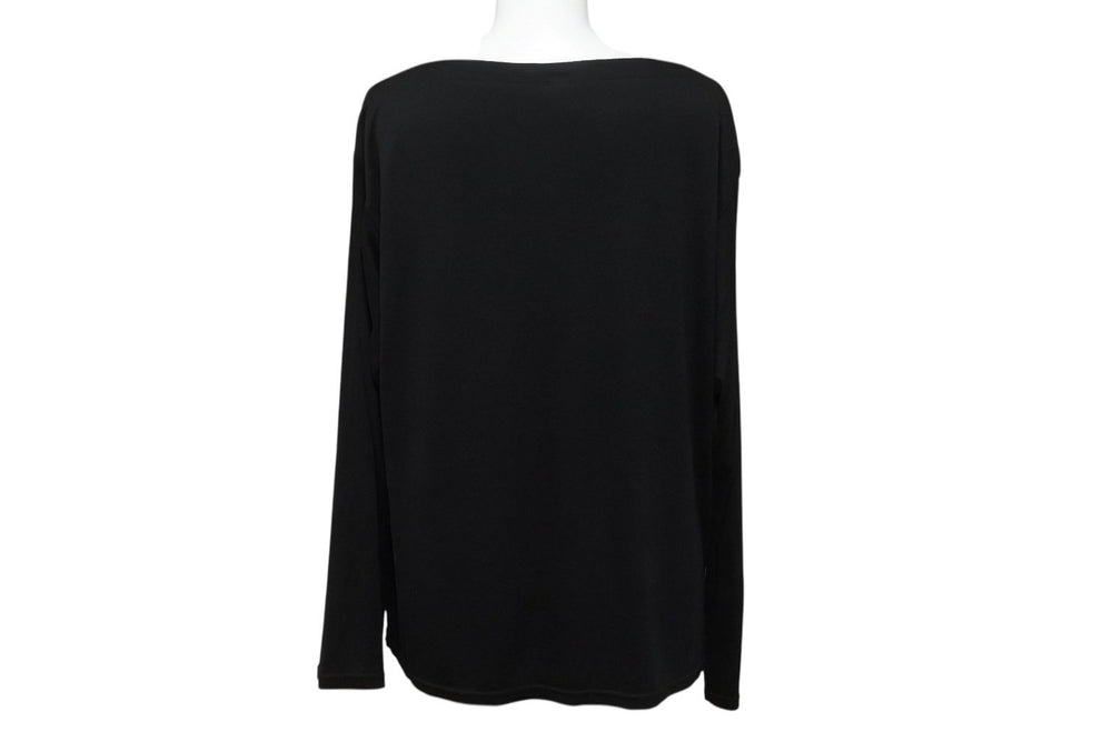 極美品 Jean Paul GAULTIER ジャンポールゴルチェ 長袖Tシャツ カットソー 総柄 JPJ023 ブラック マルチカラー サイズ38 中古 4b004120