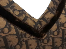 画像をギャラリービューアに読み込む, CHRISTIAN DIOR クリスチャンディオール ガリアーノ期 トロッター Vネック リボン 半袖Tシャツ コットン ブラウン サイズ36 美品 中古 4b004121