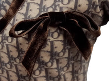 画像をギャラリービューアに読み込む, CHRISTIAN DIOR クリスチャンディオール ガリアーノ期 トロッター Vネック リボン 半袖Tシャツ コットン ブラウン サイズ36 美品 中古 4b004121