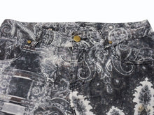 画像をギャラリービューアに読み込む, 極美品 Jean Paul GAULTIER ジャンポールゴルチェ パンツ ペイズリー柄 コットン コーデュロイ ブラック ホワイト サイズ40 中古 4b004122