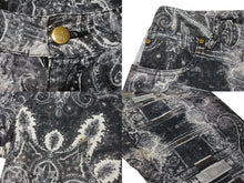 画像をギャラリービューアに読み込む, 極美品 Jean Paul GAULTIER ジャンポールゴルチェ パンツ ペイズリー柄 コットン コーデュロイ ブラック ホワイト サイズ40 中古 4b004122