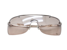 Load image into Gallery viewer, 極美品 CHRISTIAN DIOR クリスチャンディオール サングラス 一枚レンズ AURFL 115 ブラウン シルバー金具 中古 4b004124