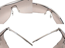 Load image into Gallery viewer, 極美品 CHRISTIAN DIOR クリスチャンディオール サングラス 一枚レンズ AURFL 115 ブラウン シルバー金具 中古 4b004124